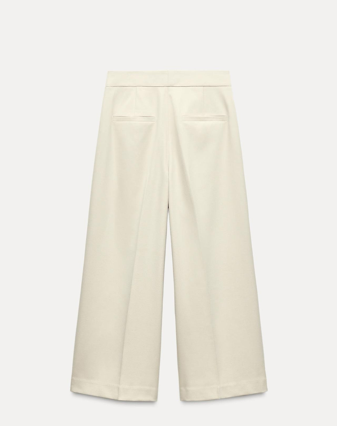 Pantalón Culotte Tiro Alto Beige