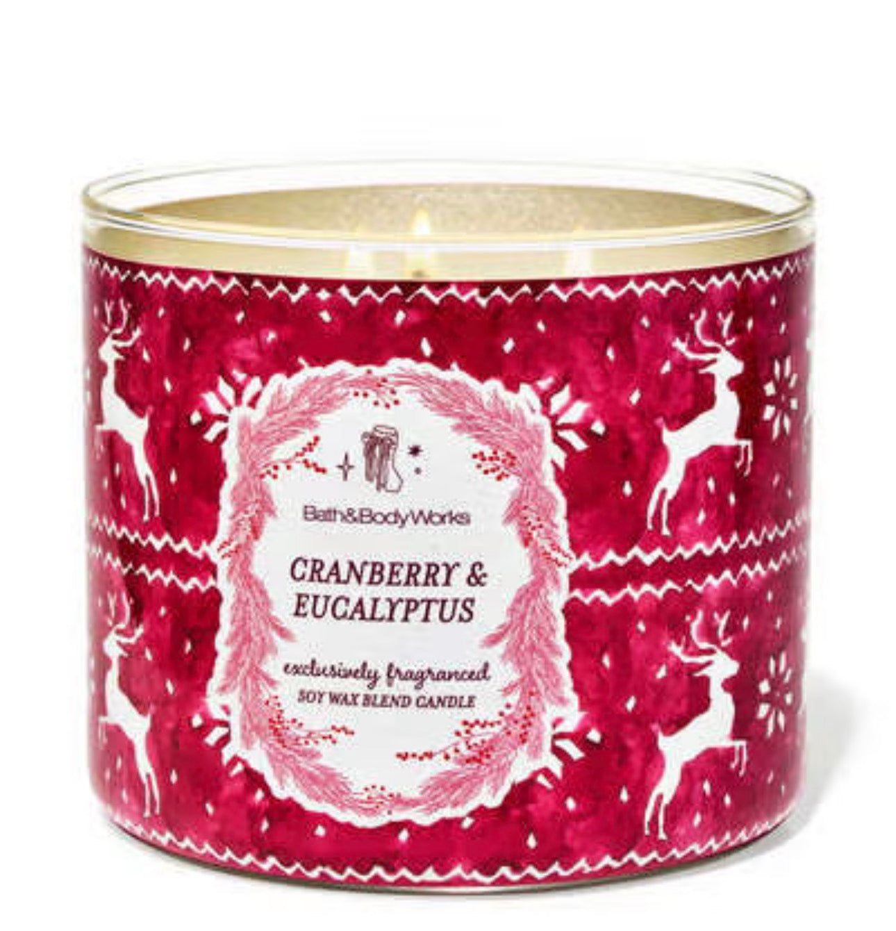 Vela de 3 Mechas Cranberry & Eucalyptus