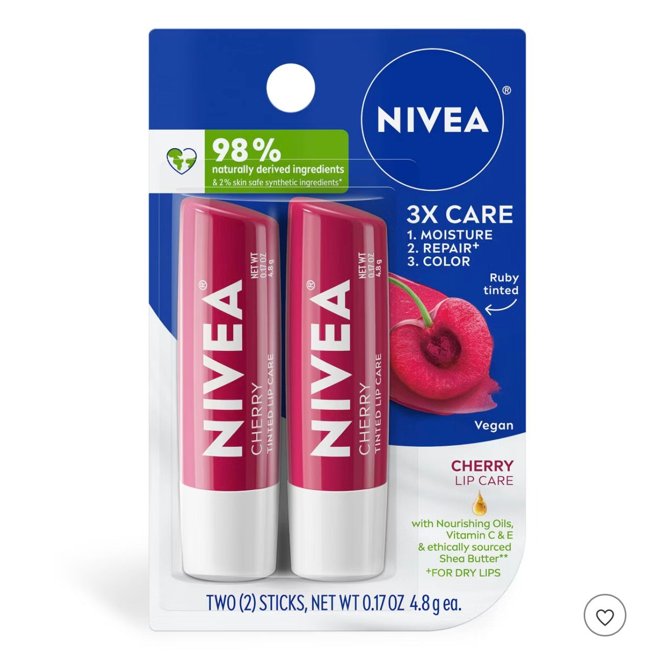 NIVEA Lip Cherry Tinted Lip Balms