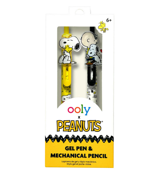Snoopy 2pk Lápiz Portamina y Gel