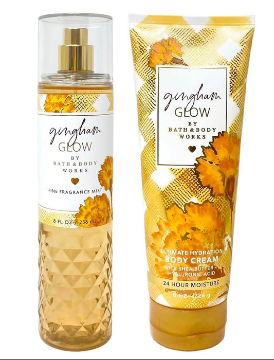 Set Gingham Glow Bath and Body Works 2 pcs