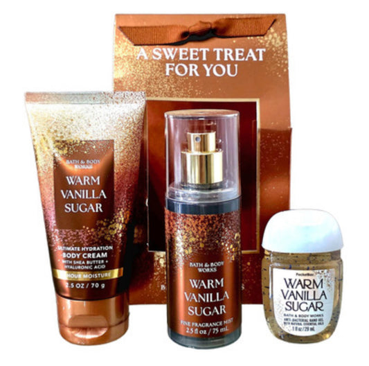 Mini set Bath and Body Works Warm Vanilla Sugar