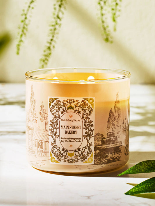 Vela de 3 Mechas Bath and Body Works Main Street Bakery