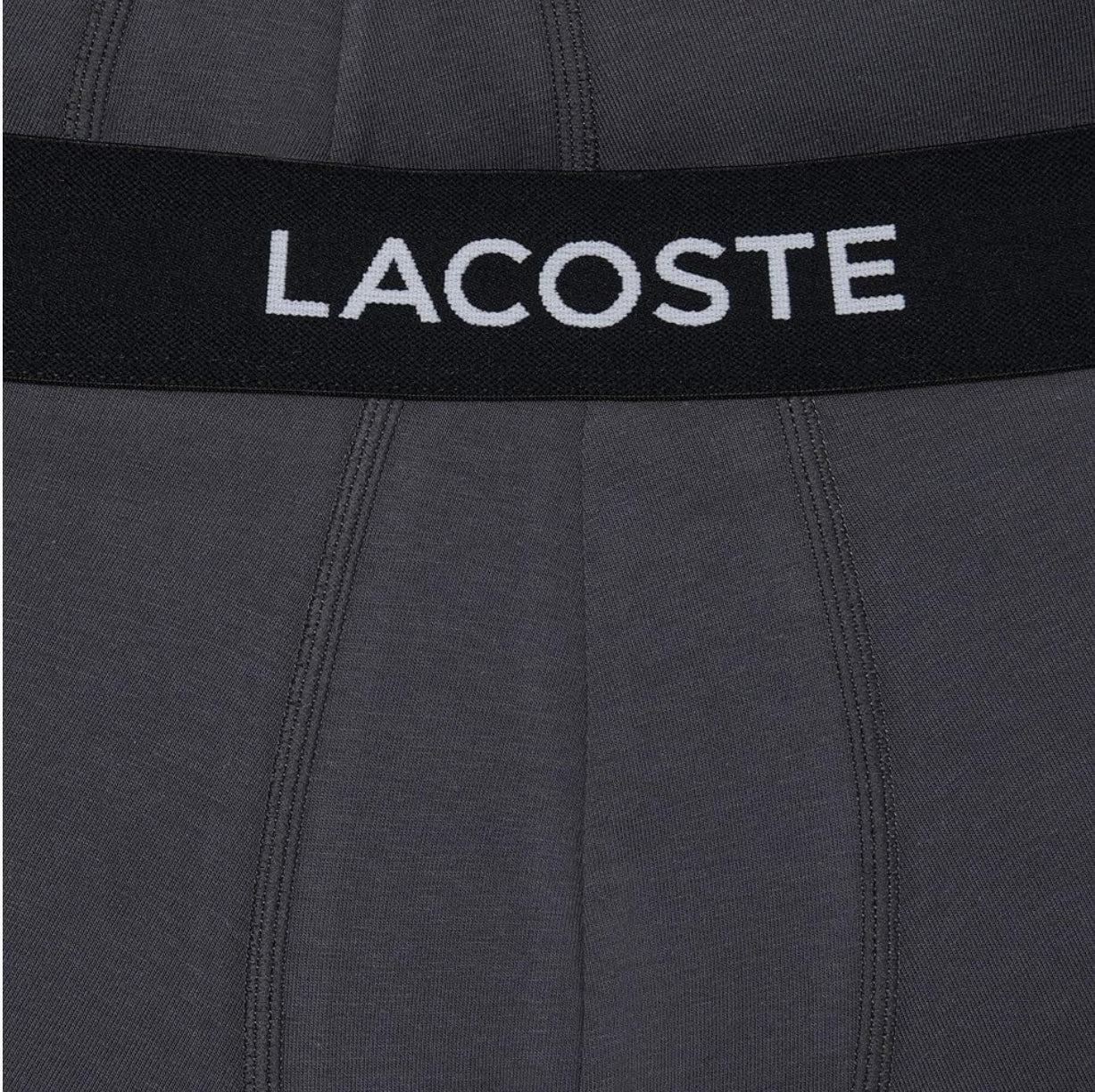 Boxer Lacoste 3 piezas Color Gris