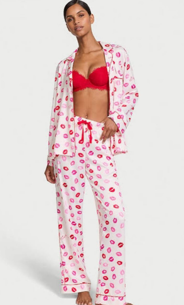Pijama Satin Victoria Secret Besos