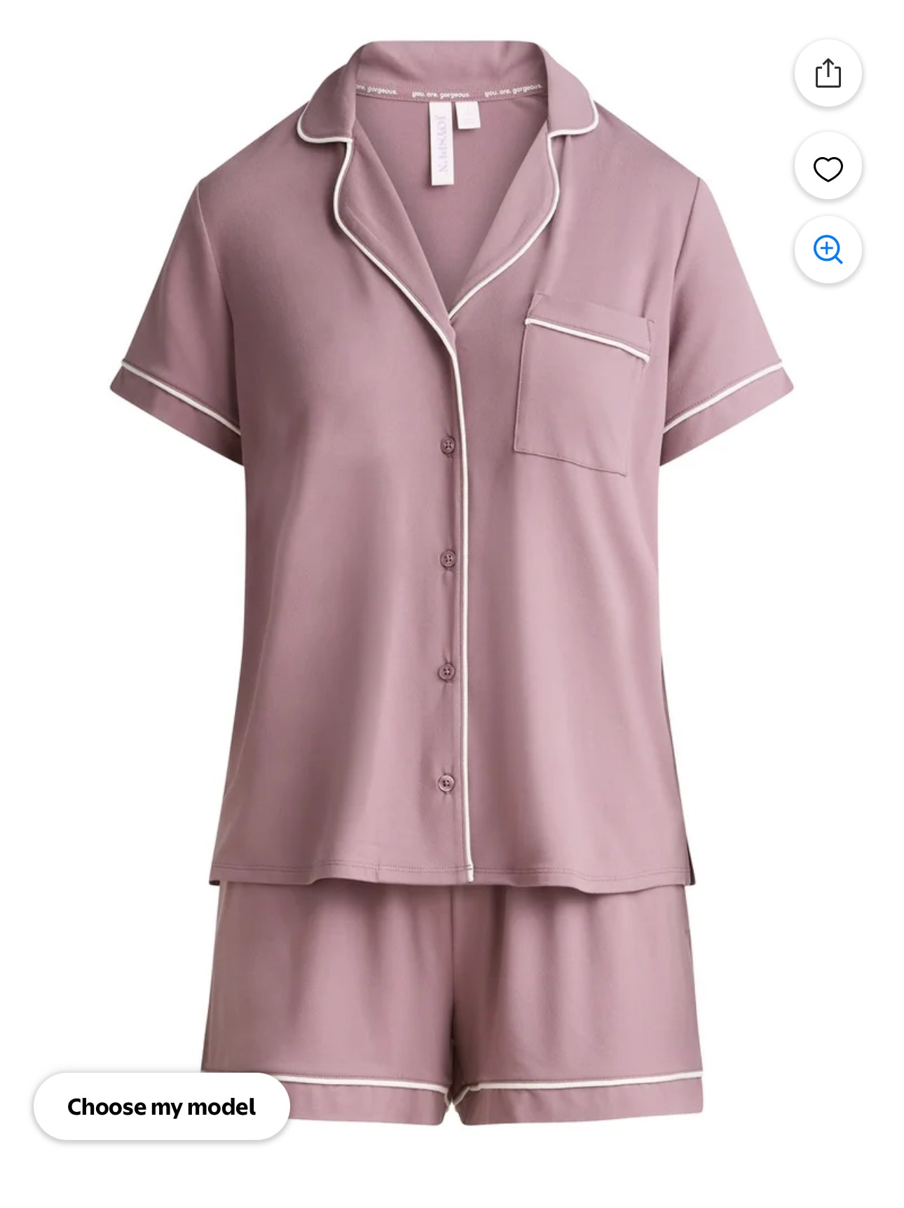 Pijama de Short morado Claro