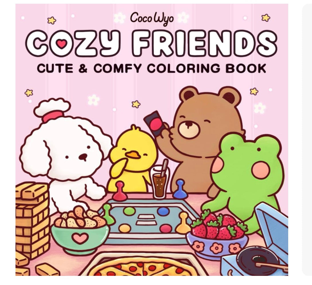 Cozy Friends Cute & Comfy Coloring Book🌸