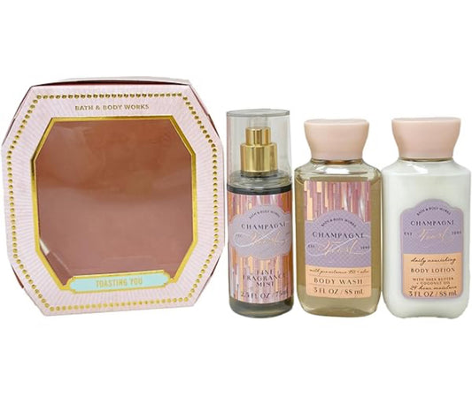 Mini set Champagne Toast Bath and Body Works
