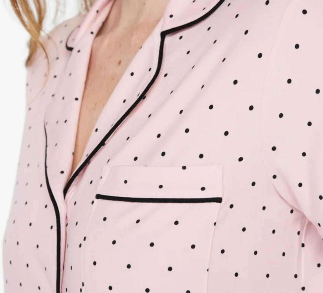 Pijama Rosada De Puntos