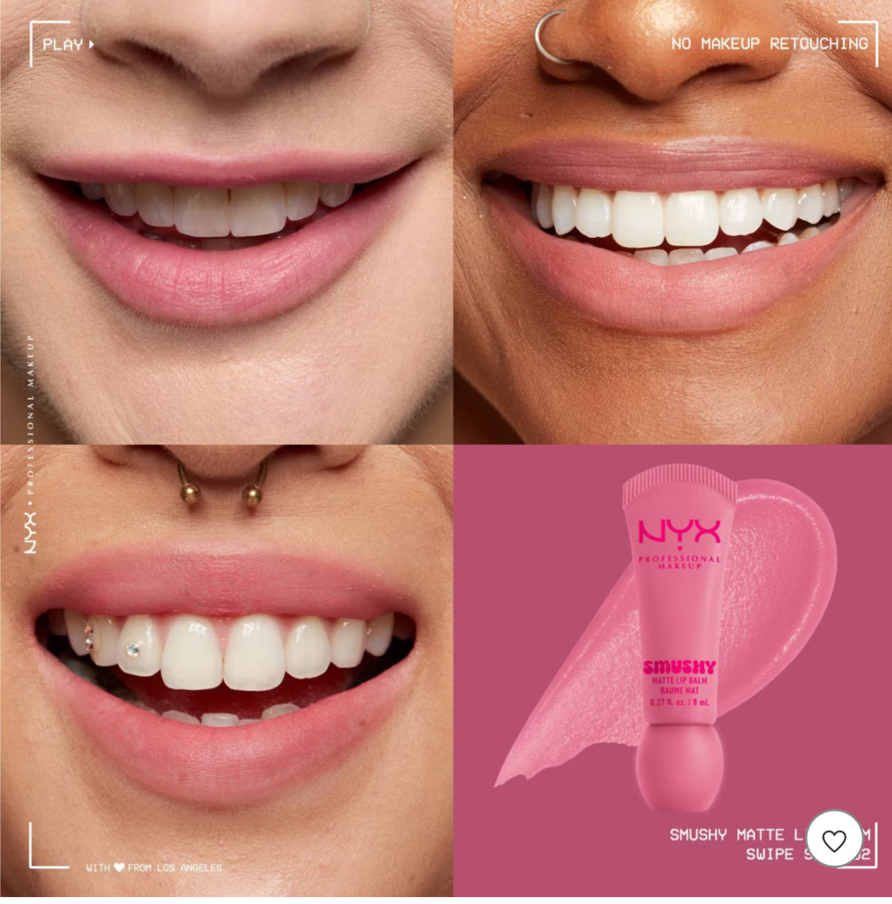 NYX Professional Makeup Smushy Soft Matte Tinted Lip Balm