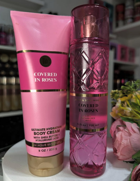 Covered in Roses🩷 Bath&BodyWorks Set 2pcs
