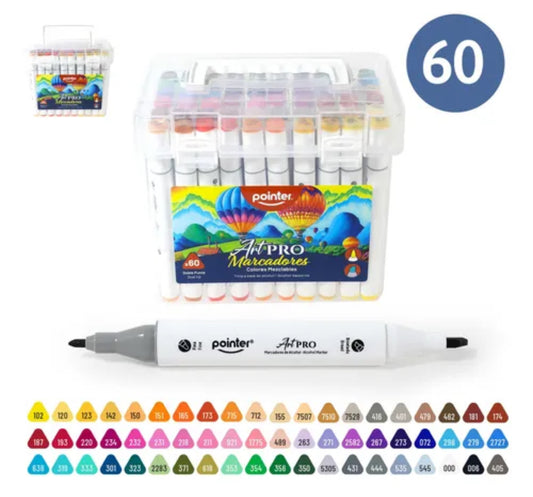 Marcadores Art Pro 60 pcs
