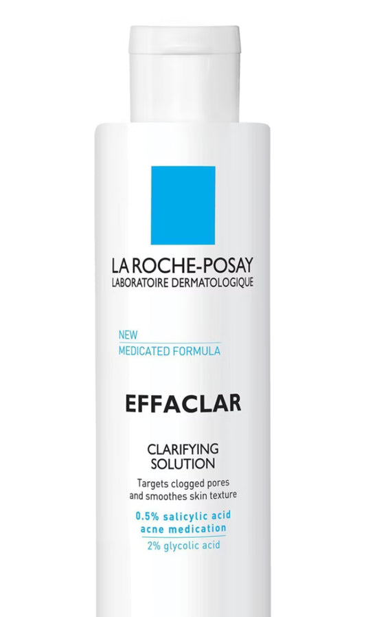 La Roche Posay Effaclar Face Salicylic Acid Toner Clarifying Solution with Medicated 3.4 onz