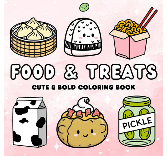 Food & Treats Coloring Book