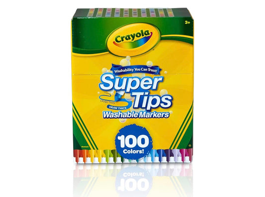 Crayola Súper Tips Washable Markers 100 Colors