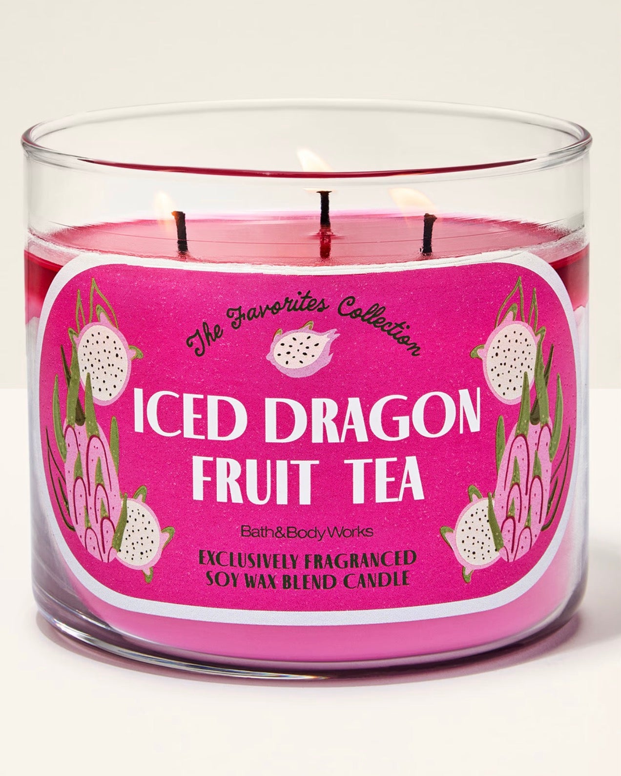 Vela de 3 Mechas Iced Dragón Fruit Tea