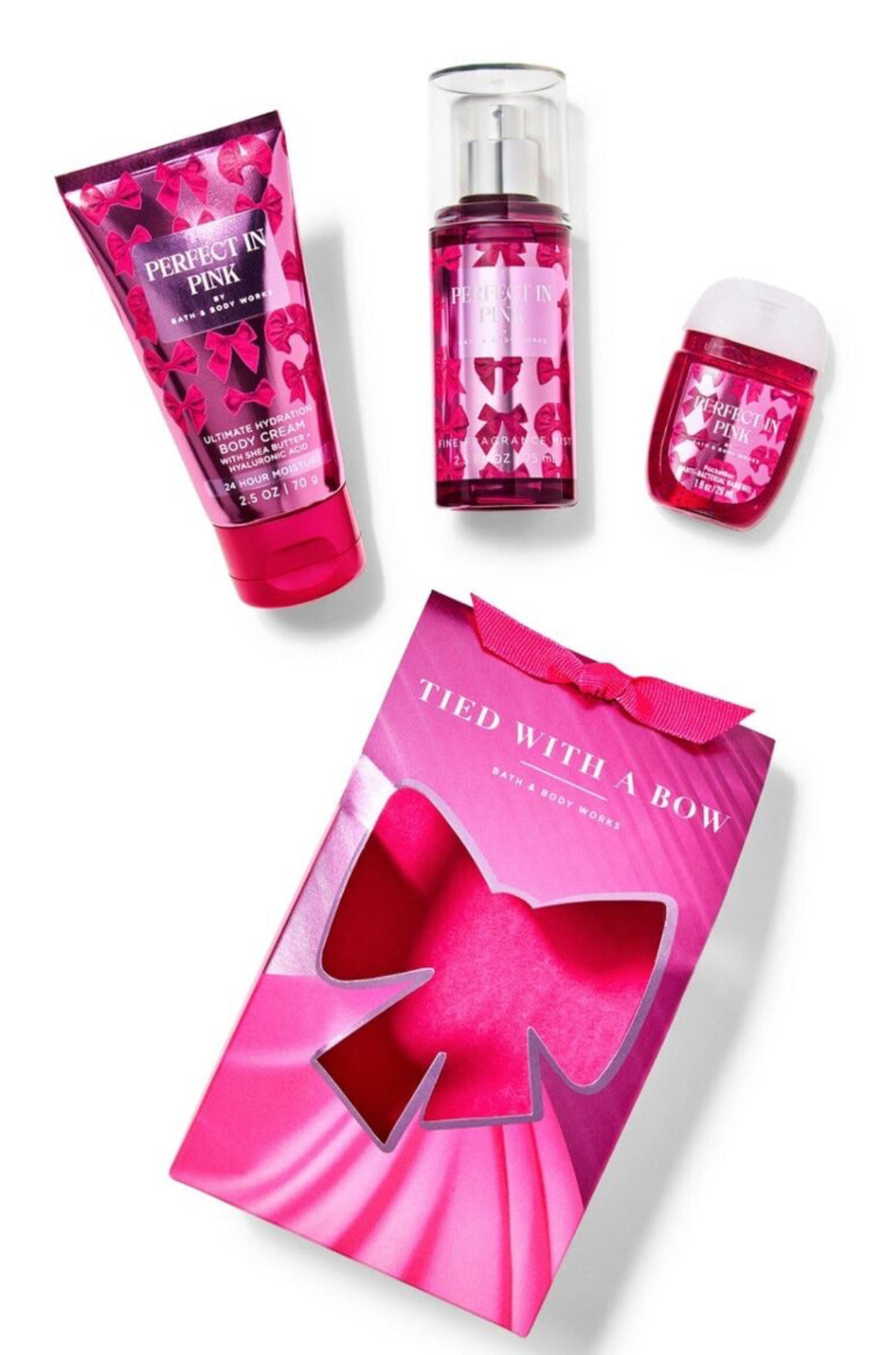 Mini Set Bath and body Works Perfect In Pink