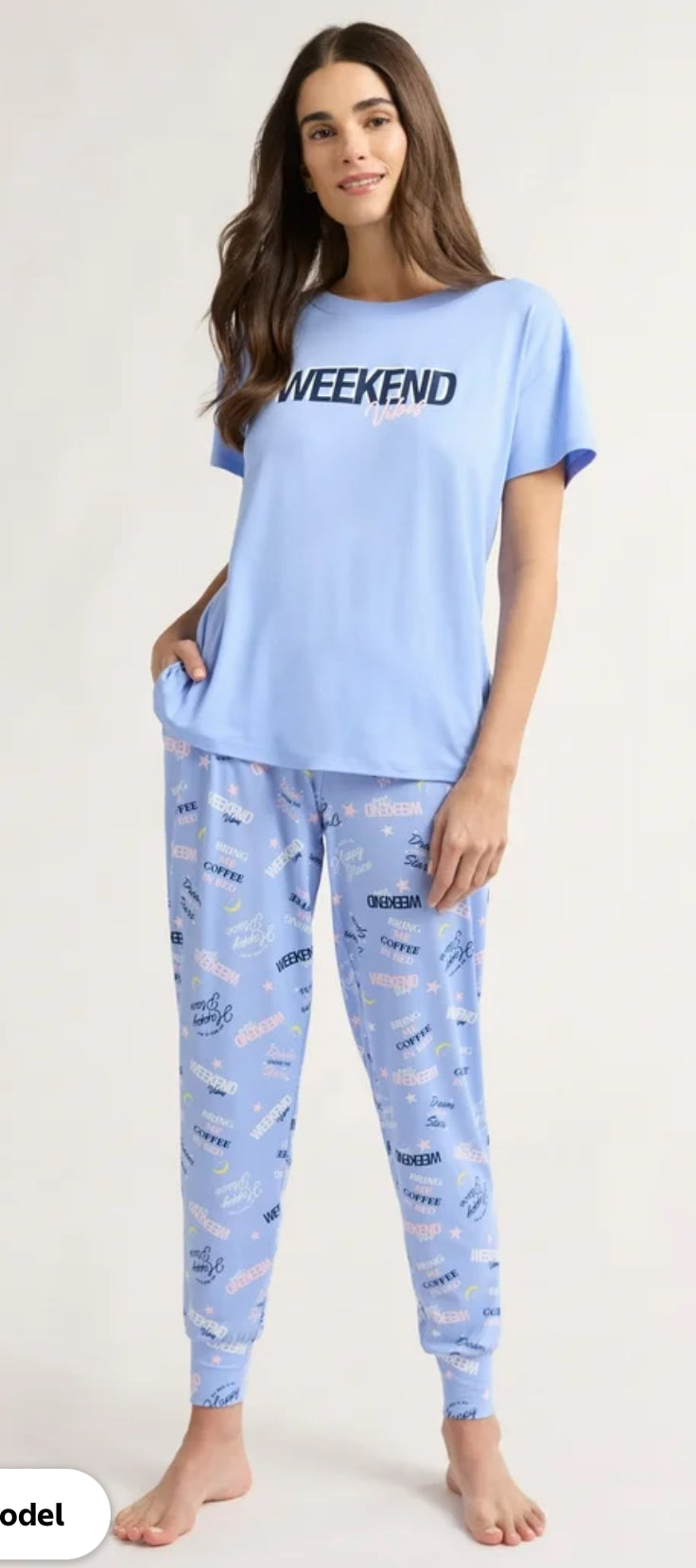 Pijama color celeste