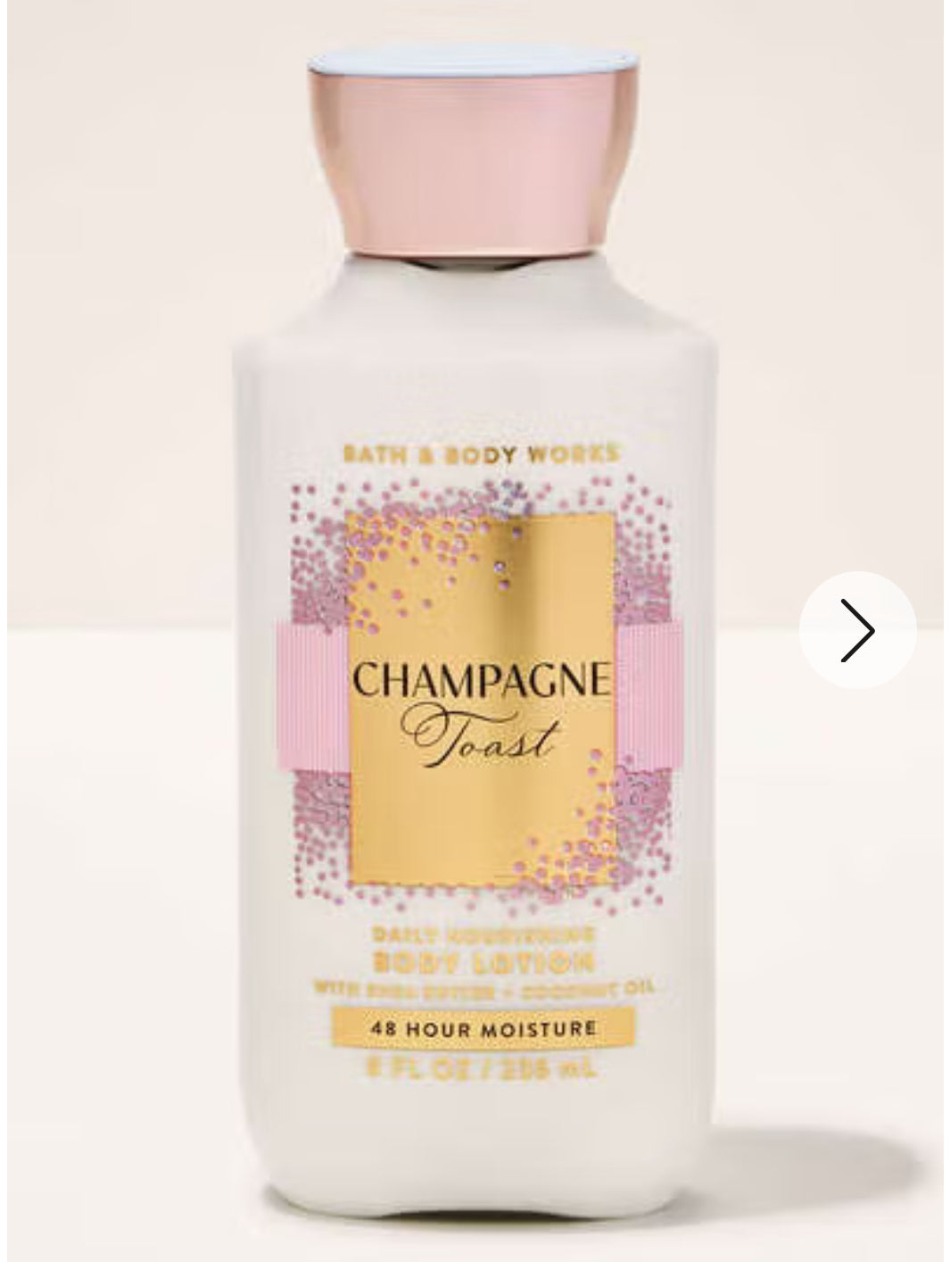 Body Lotion Champagne Toast