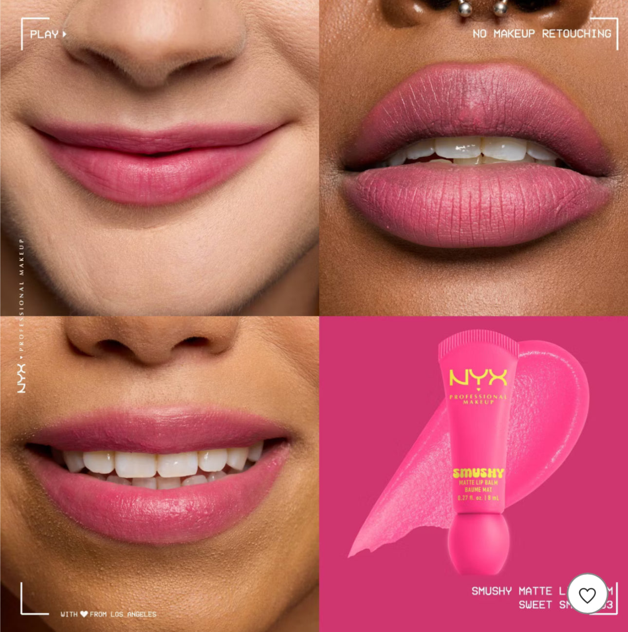 NYX Professional Makeup Smushy Soft Matte Tinted Lip Balm