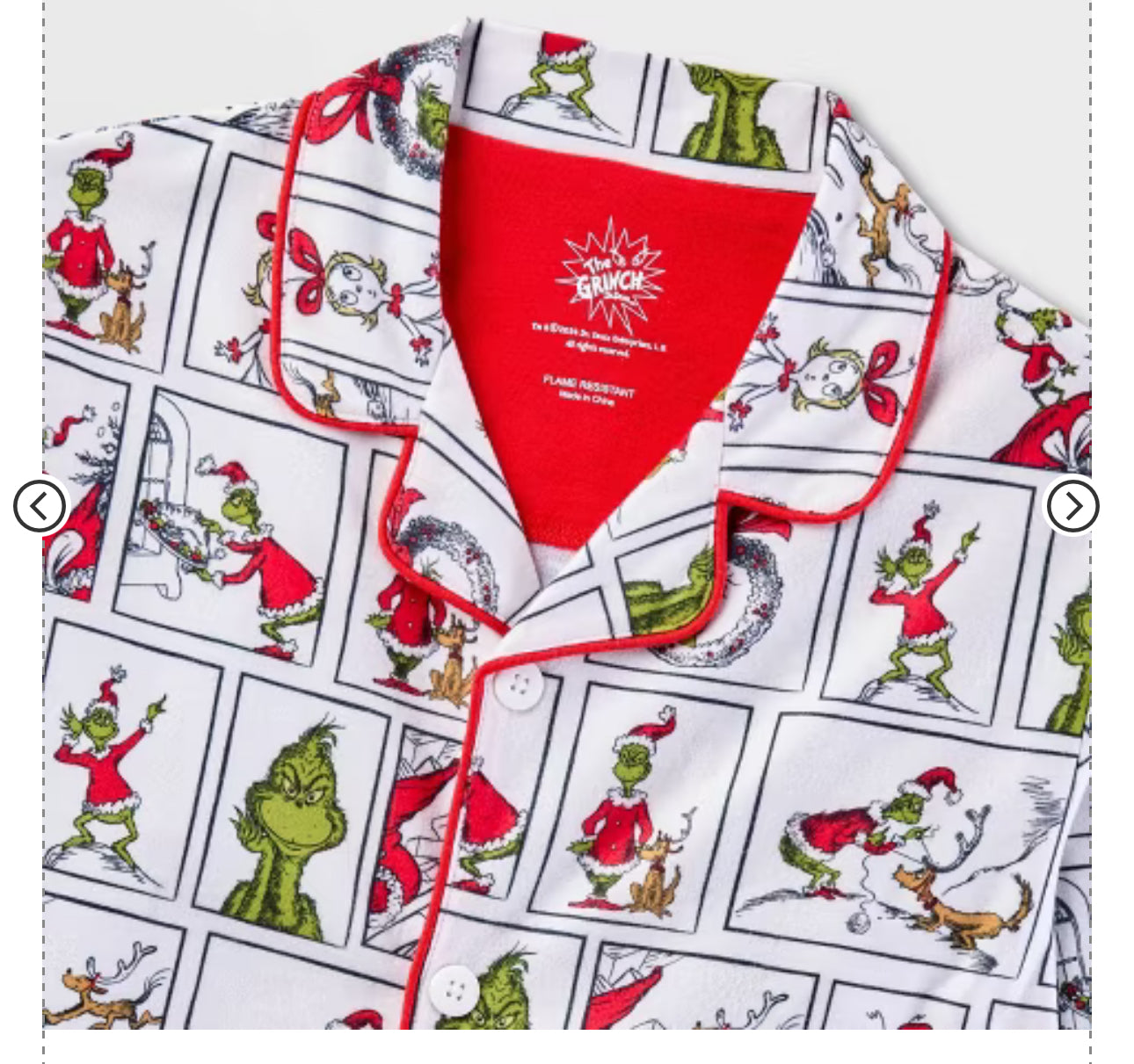 Pijama Unisex Grinch para Niños