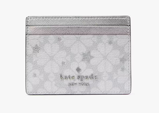 Kate Spade Spade Flower Star Toss Small Slim Card Holder