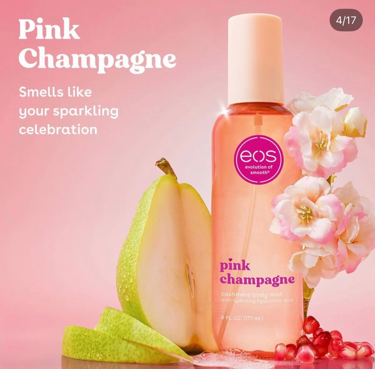 Eos Body Mist Pink Champagne