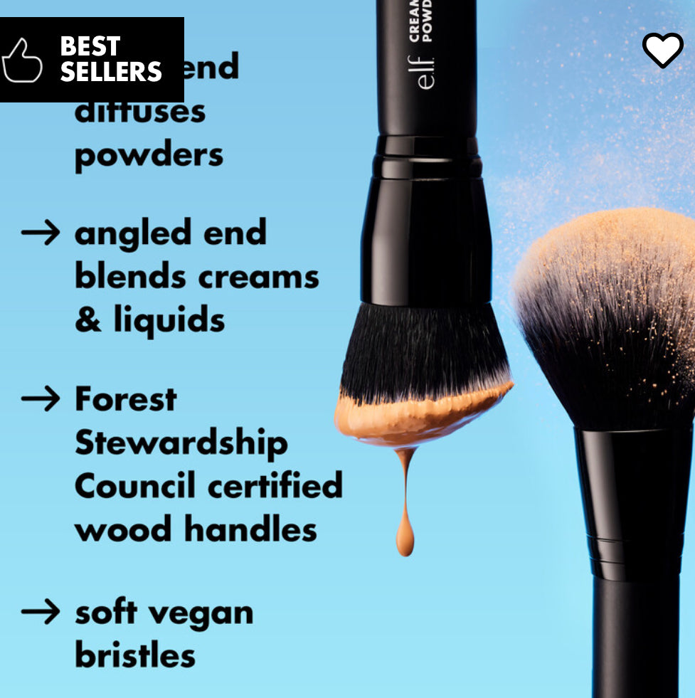 Elf Cream & Powder Face Brush