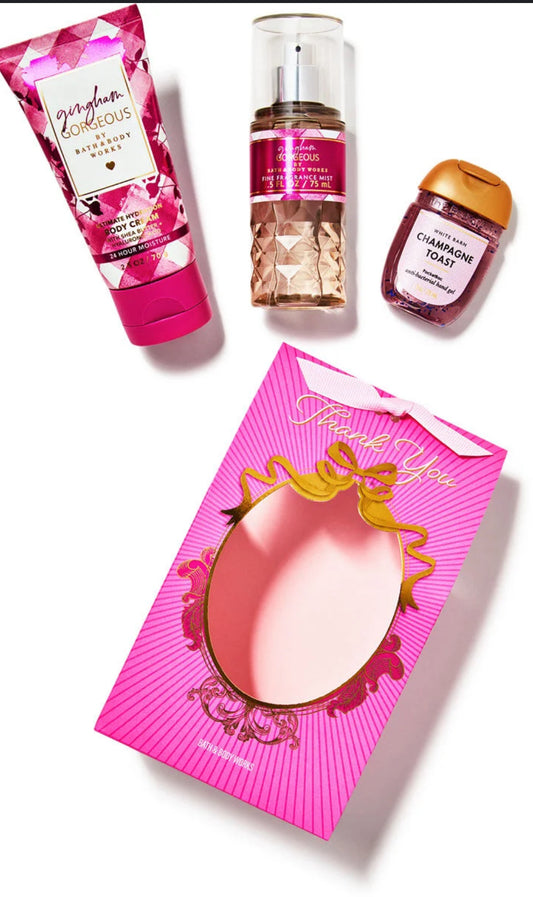 Mini set Bath and Body Works Gingham Gorgeous