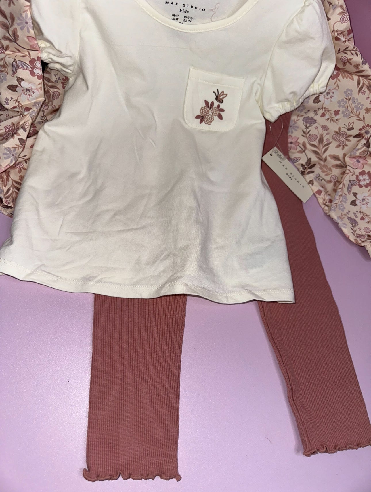 Set de 3 Pcs Floreado