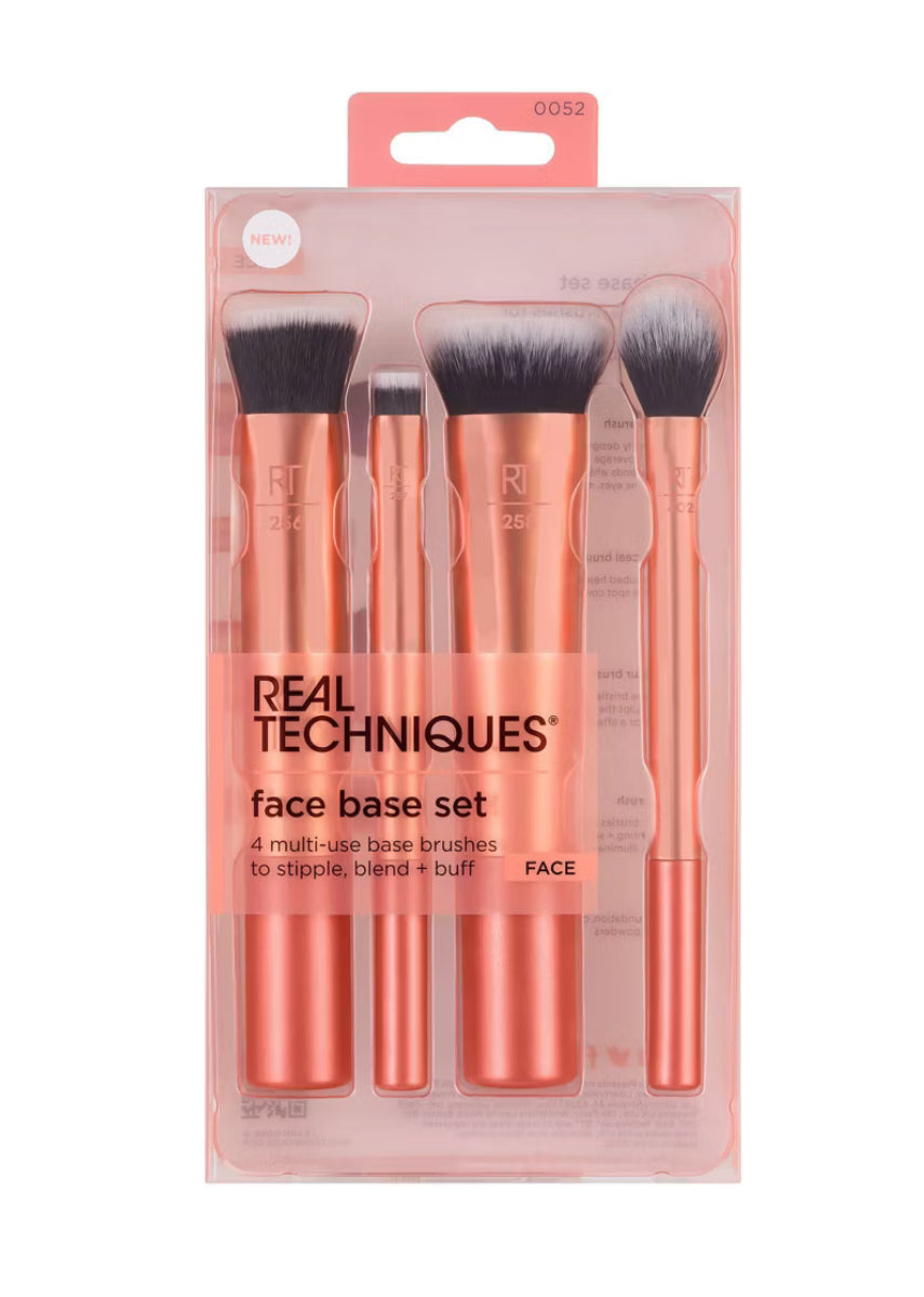 Real Techniques Face Base Makeup Brush Kit - 4pc