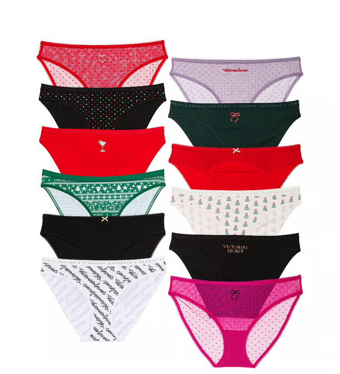 Victoria’s Secret 12-Pack Bikini Panties Holiday Advent Calendar 🎄🎅🏼❄️