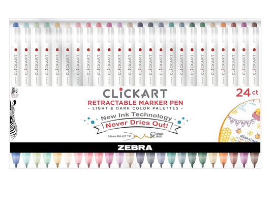 Zebra Clickart Retractable Marker Pen