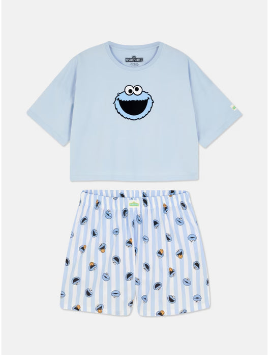 Pijama de short Cookie Monster