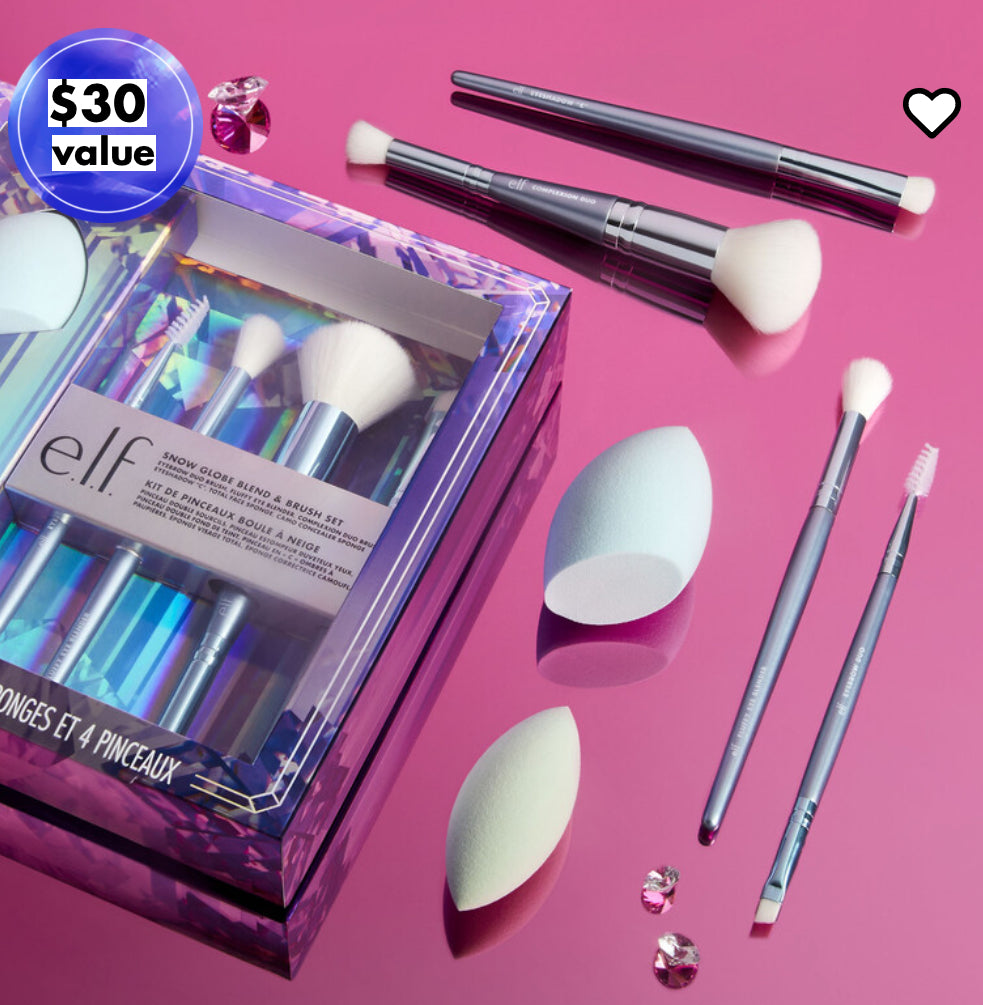 Elf Snow Globe Blend & Brush Set