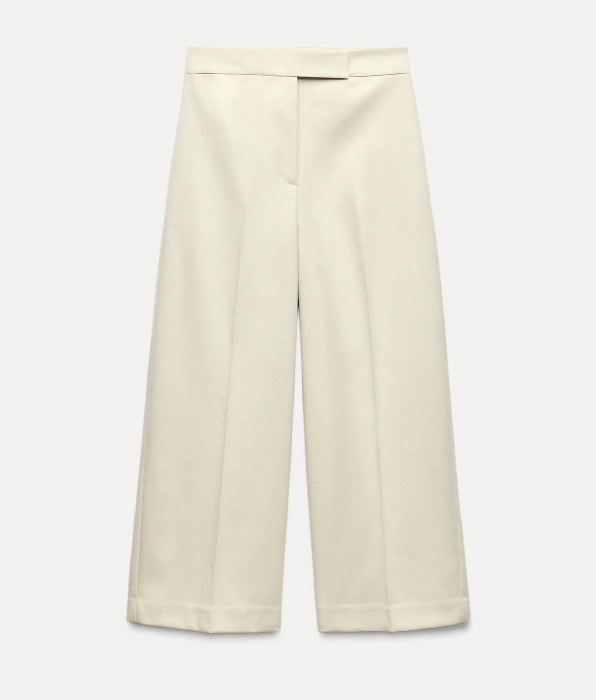 Pantalón Culotte Tiro Alto Beige