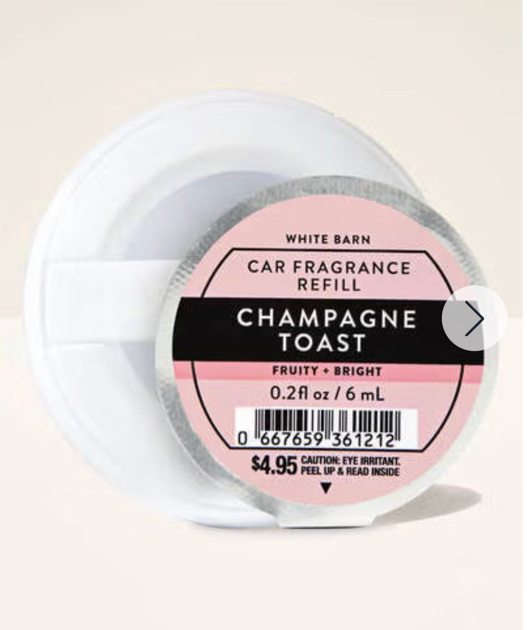 Car Fragrance Refill Champagne Toast