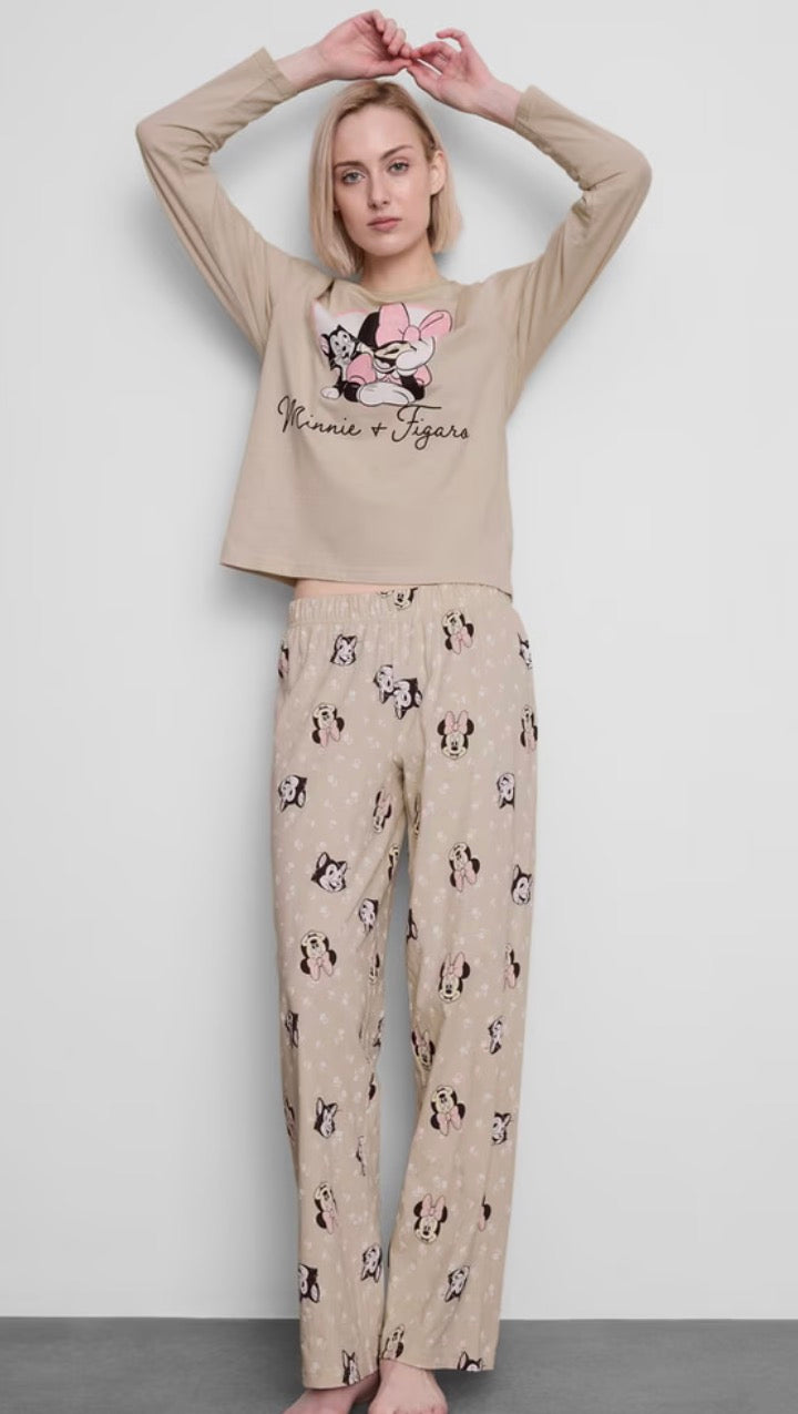Pijama Minnie Mouse Beige