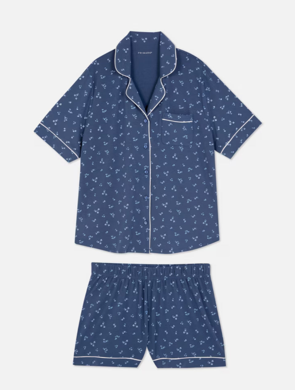 Pijama Azul con Florcitas