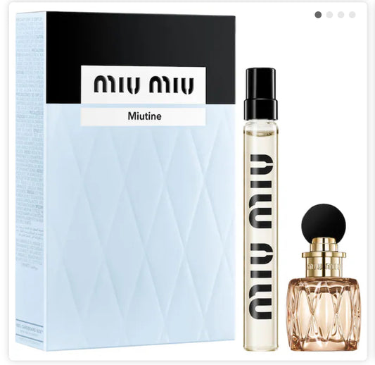 Miu Miu 
Mini Miutine Eau De Parfum Perfume Duo Gift Set