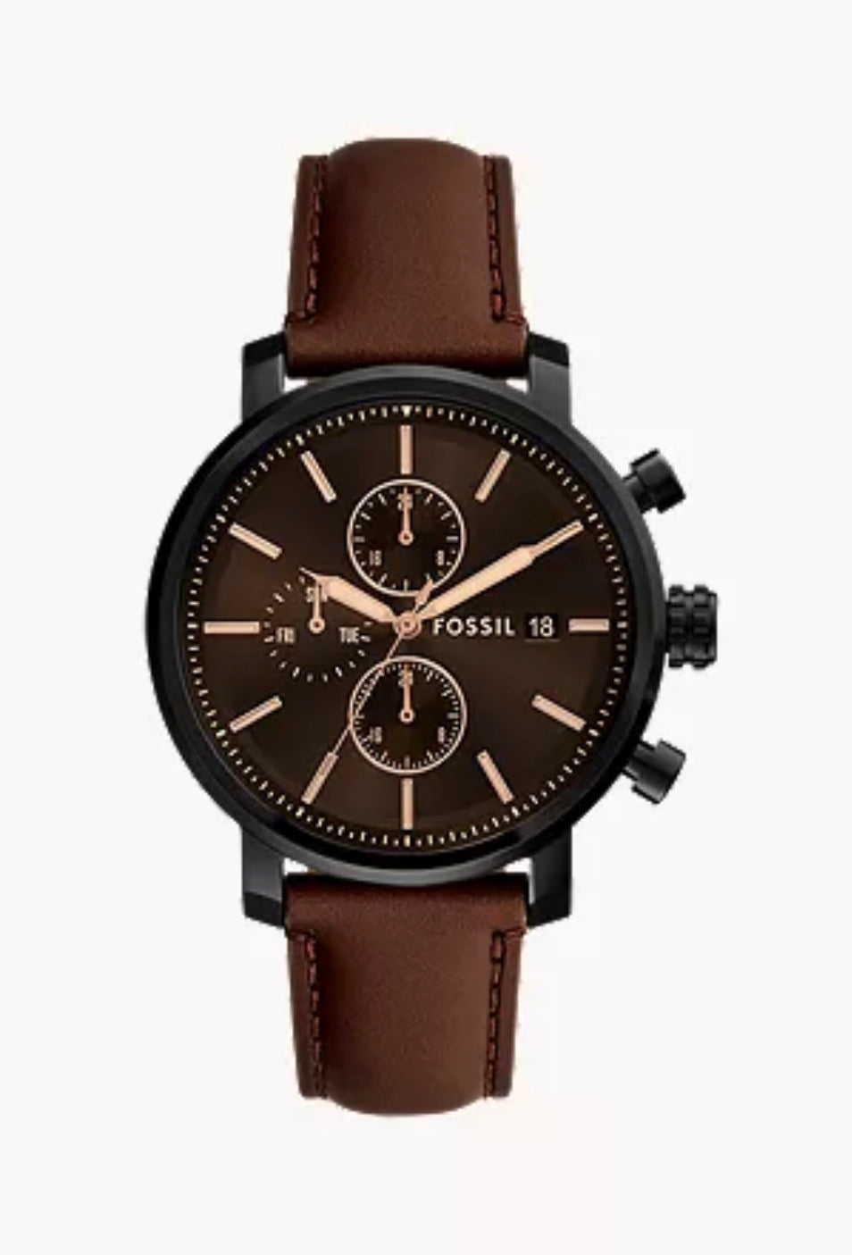 Reloj Fossil de Hombre Café y Negro