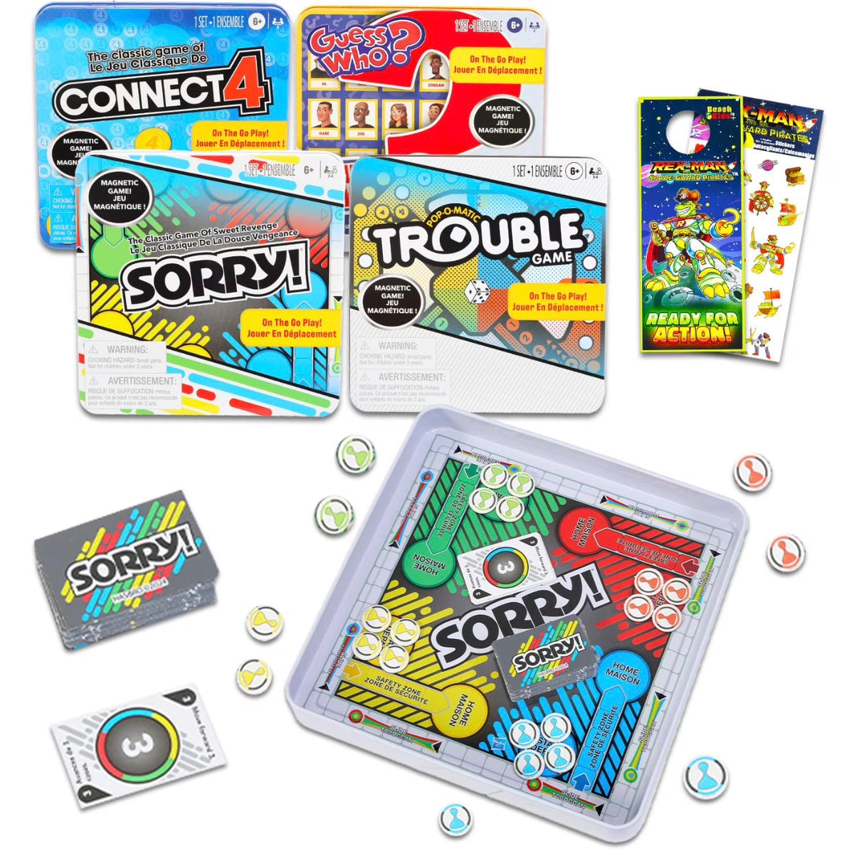 Set de 4 Juegos de Mesa Magnéticos