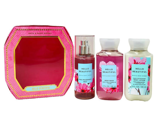 Mini Set Bath and Body Works Hello Beautiful