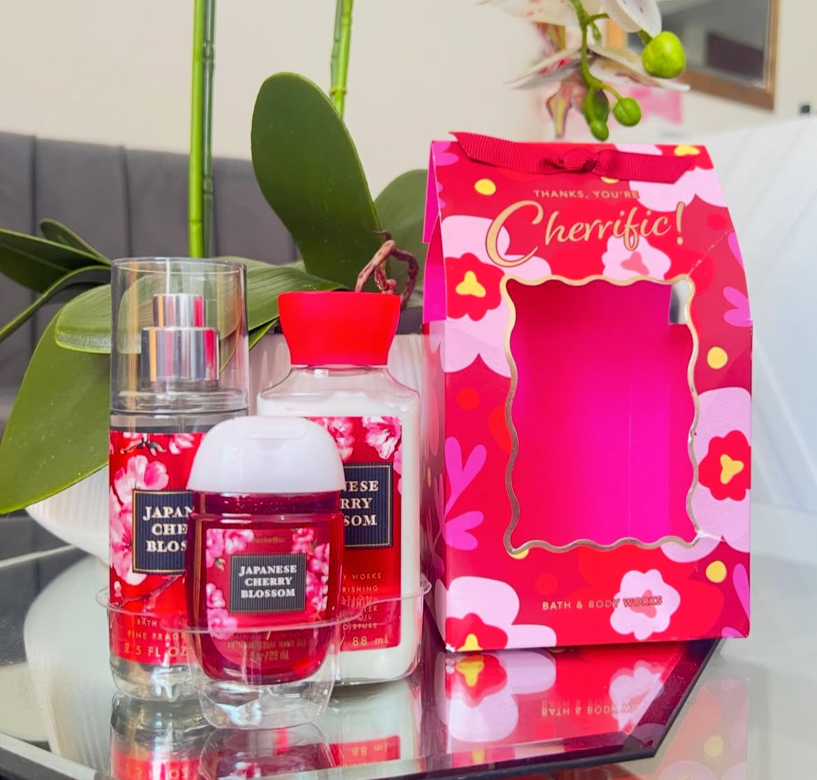 Mini Set Bath and Body Works Japanese Cherry Blossom 🌸