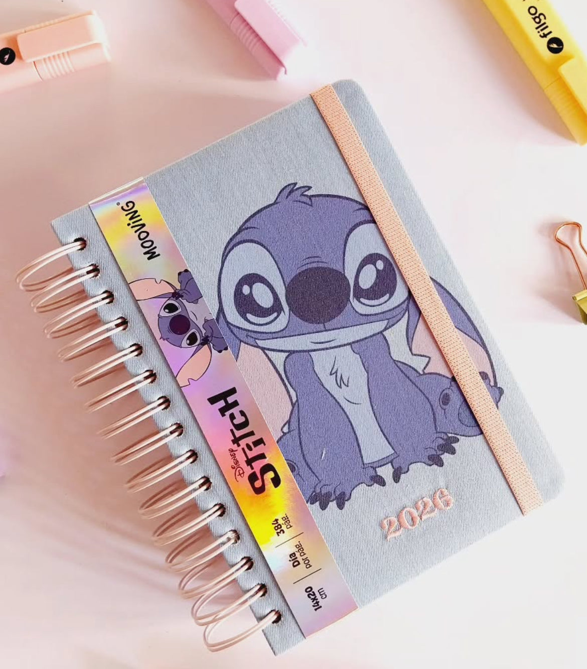 AGENDA 2026 STITCH DIA POR PAGINA BY MOOVING