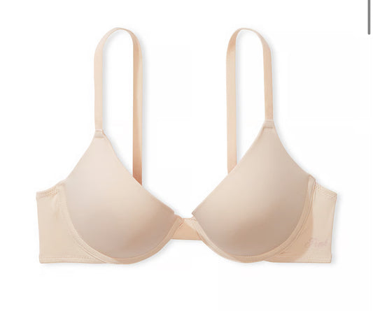 Bra Pink Lightly Lined Beige