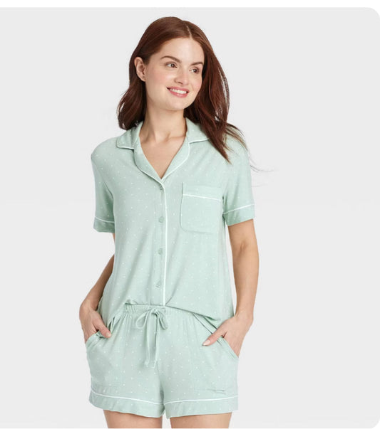 Pijama Puntos Blancos de Short