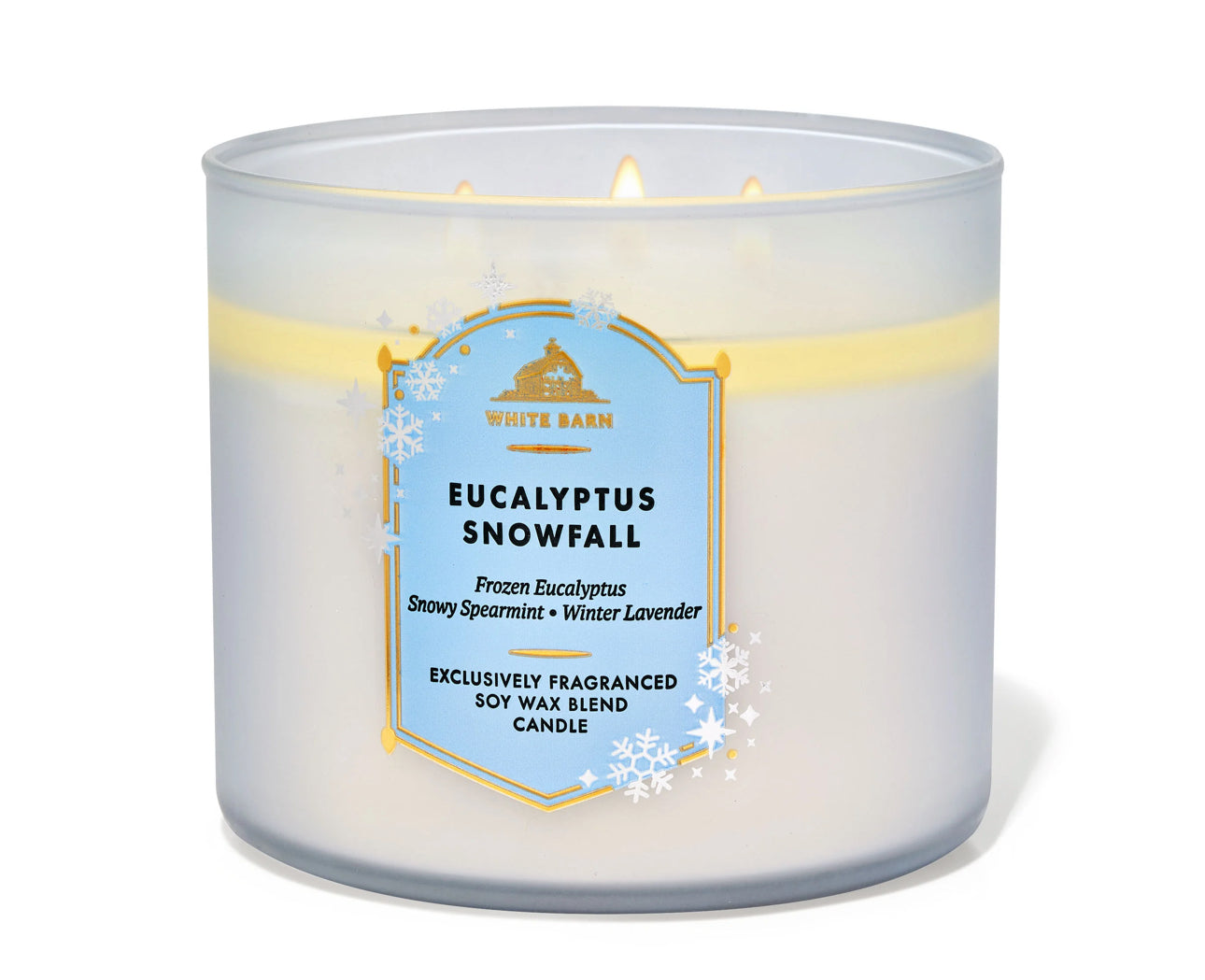 Bath and body works Eucalyptus Snowfall vela 3 mechas