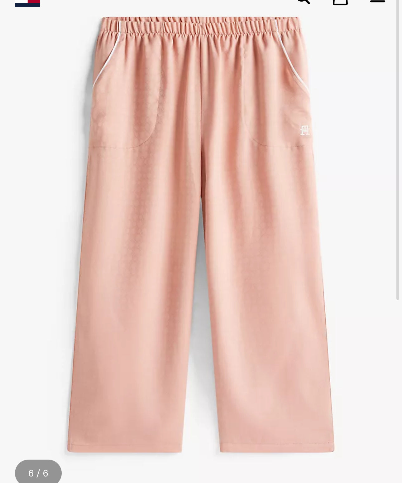 Pijama Tommy Hilfiger Salmon y Blanco