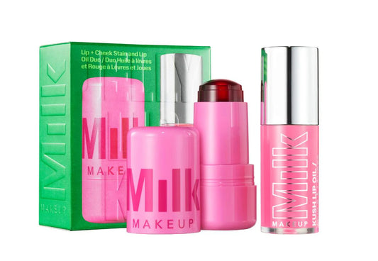 MILK MAKEUP 
The Jelly Lip Kit: Lip + Cheek Stain & Lip Oil Duo